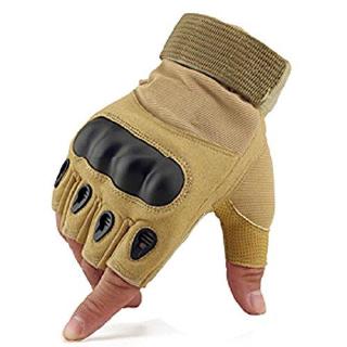 hard knuckle fingerless gloves