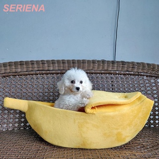 Banana Shape Warm Pets Bed House Cozy Puppy Cushion Mat Basket Kennel Cat Nest #5