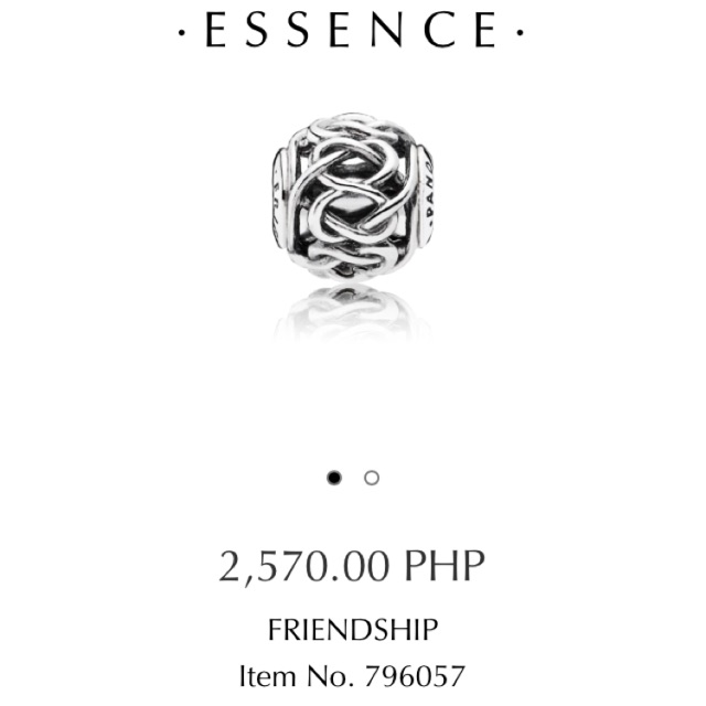pandora friendship charm essence pandora friendship charm essence