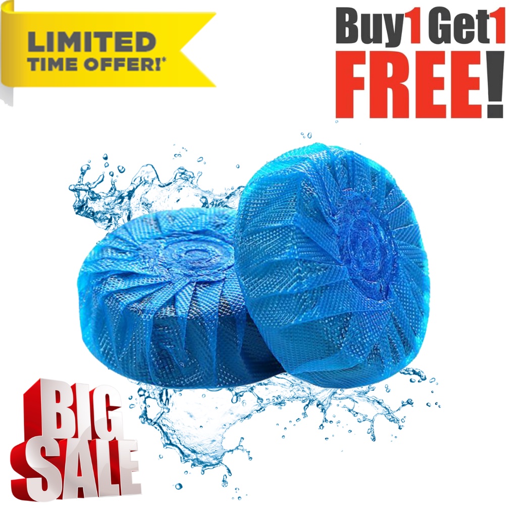 New Blue Bubble Toilet Bleach Cleaner BUY1TAKE1 for Restroom Bathroom