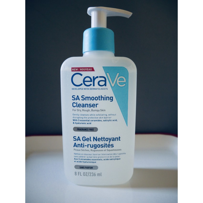 Authentic Cerave SA Renewing/ SA SMOOTHING Cleanser 8oz/237ml ORIGINAL