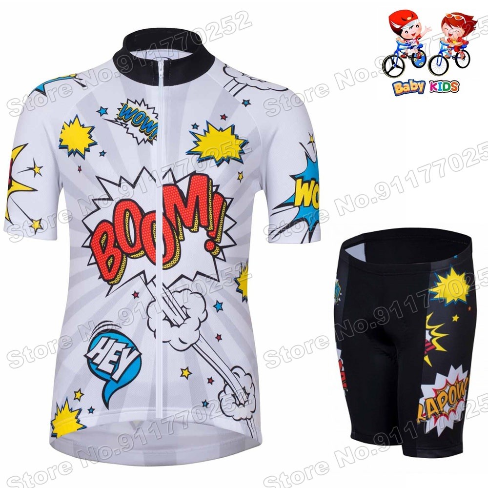 2017 New Children Cycling Clothing Set Kids Short Sleeve For Boys And