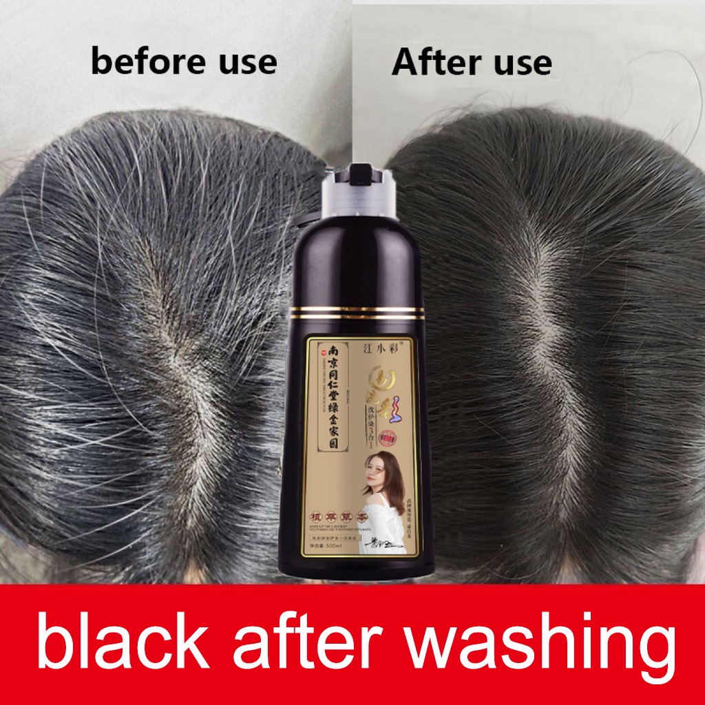 Grey Hair Shampoo Effective White Hair Turns to Black 300ml Natural