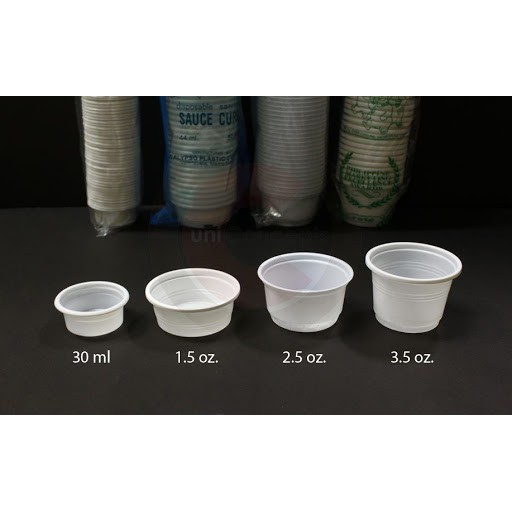 Sauce Cup 3.5oz with lid by 50pcs per pack COD! Shopee Philippines