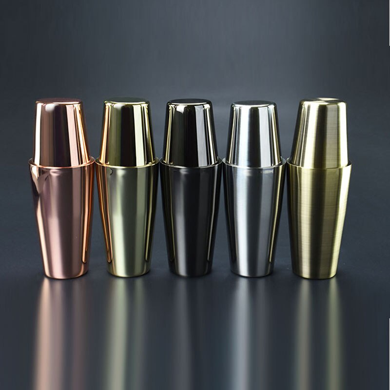 Silver Black Rose Gold Boston 800/600ml 750/600ml Bar Cocktail Shaker