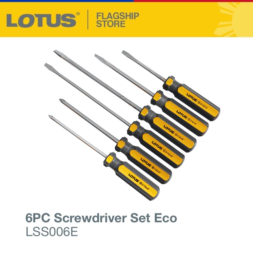Lotus Screwdriver Set Eco 6PC LSS006E Shopee Philippines