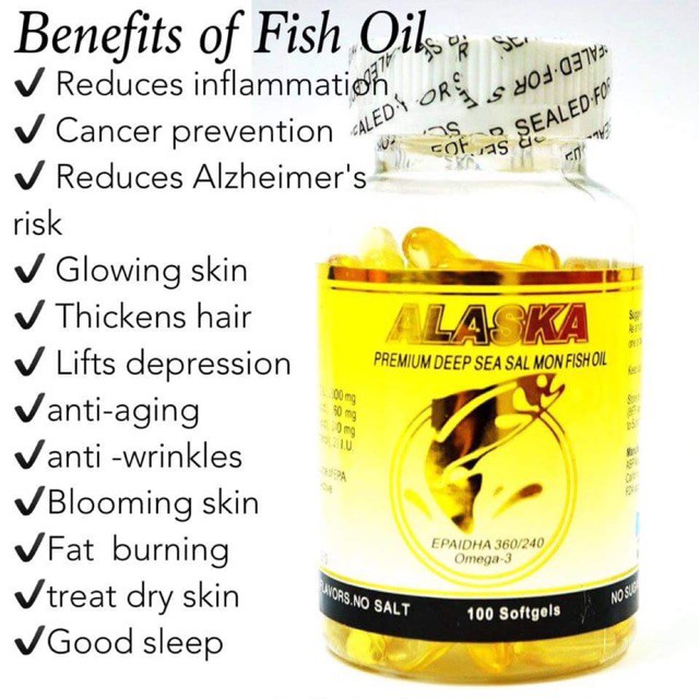 Alaska Premium Deep Sea Salmon Fish Oil with Omega-3 ...