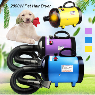 Christmas gifts Portable Pet Hair Dryer Quick Hairdryer Blower Heater w Nozzles Dog Cat Grooming