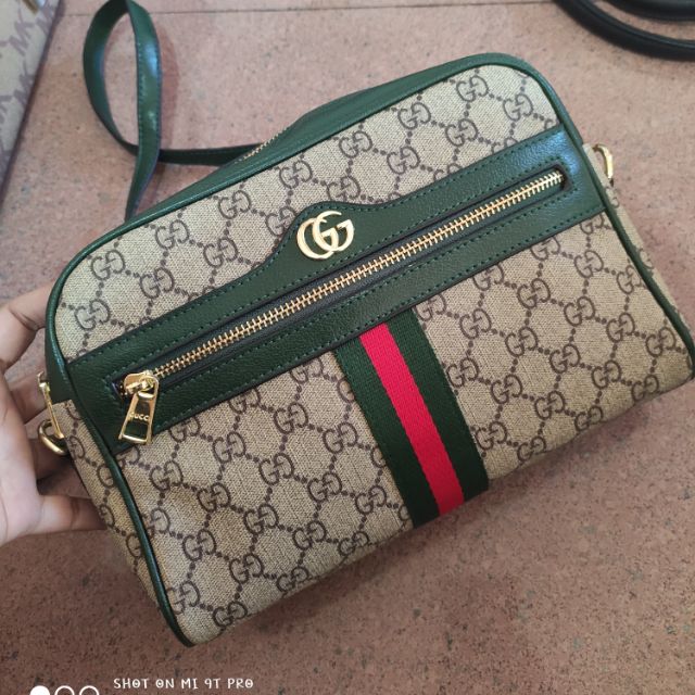 gucci green sling bag