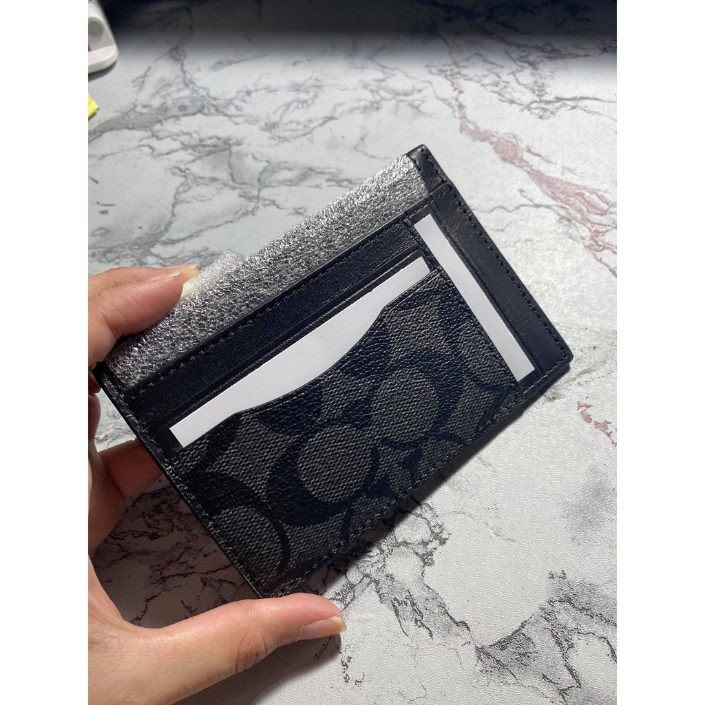 AUTHENTIC COACH Multiway Zip Card Case In Signature Canvas COLOR