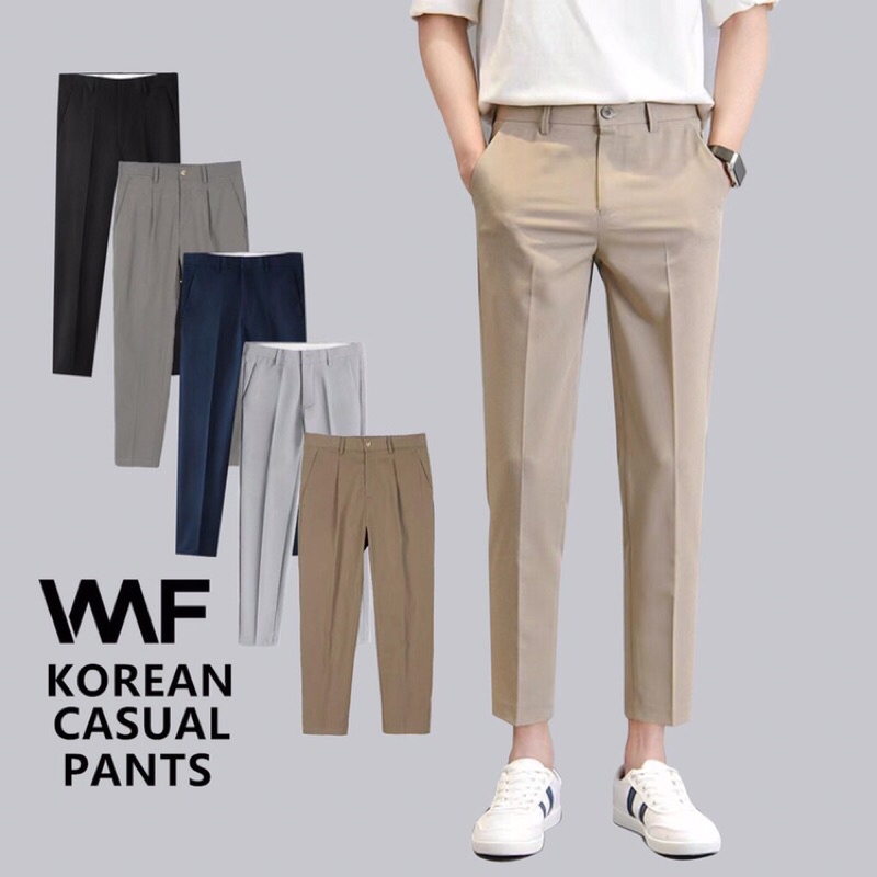 Korean Suit Pants Men 2026.New Korean style fashion men's suit pants | Shopee Philippines