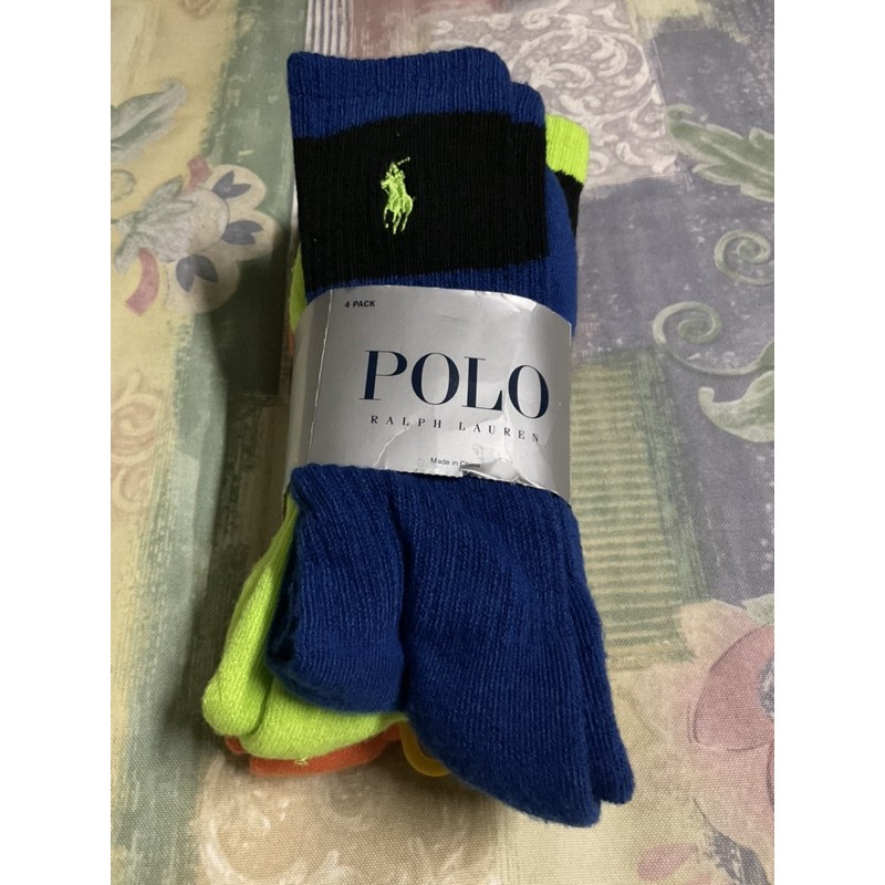 Brand New Polo Ralph Lauren Crew Socks For Men (4pairs Assorted Colors) |  Shopee Philippines