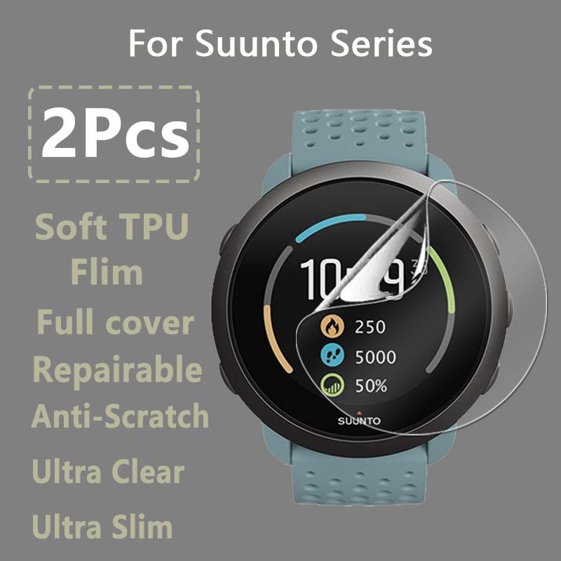 Ultra Clear Screen Protector For Suunto 9 Peak / Baro Soft Hydrogel Protective Film For Suunto 7 D5 5 3 Fitness Watch -Not Glass