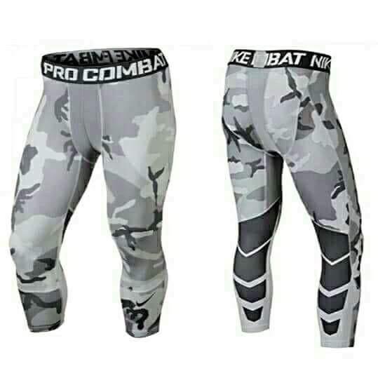 nike compression pants camo