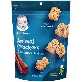 Gerber Animal Crackers,Cinnamon Graham Flavor
