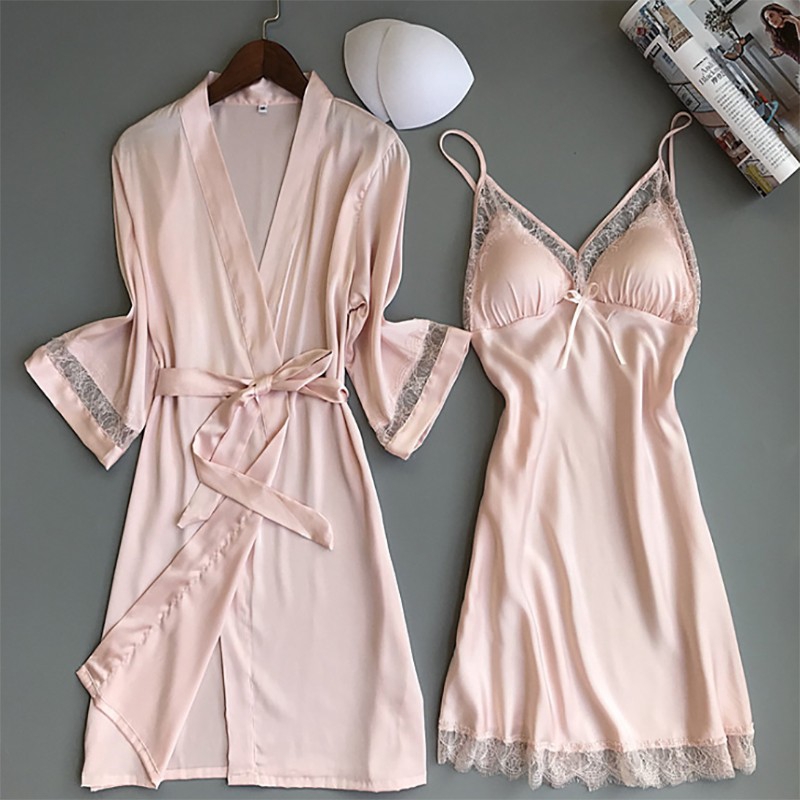 dressing gown and nightdress set