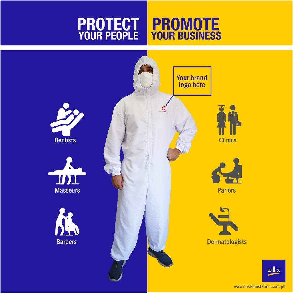 Personal Protective Coverall (PPE Suit) Willix Shopee Philippines