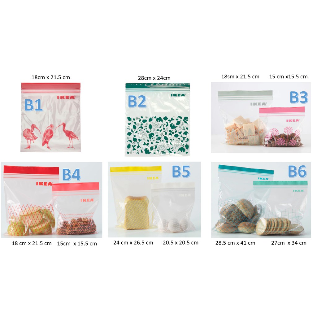 On Hand! Ikea ISTAD Resealable bag / Ziplock Shopee Philippines