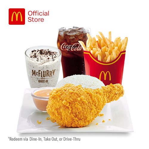 McDonald’s 1 Pc. Chicken McDo With Fries And McFlurry Large Mega Meal ...