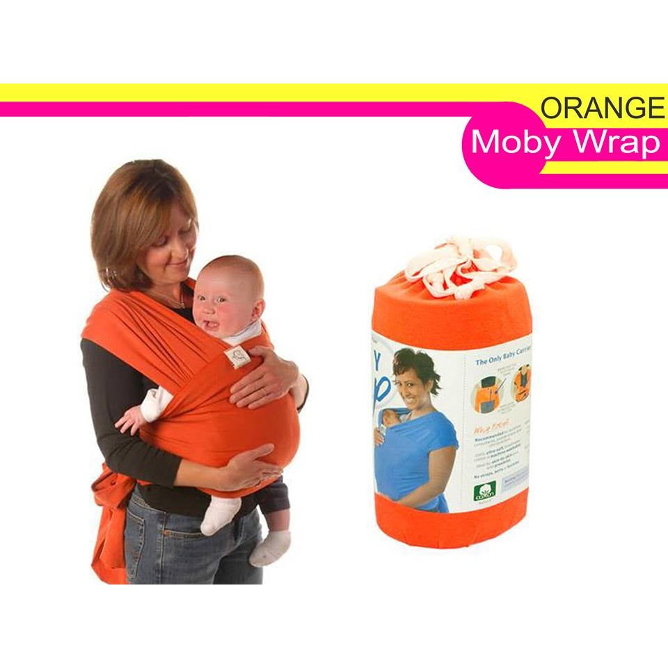 orange moby wrap