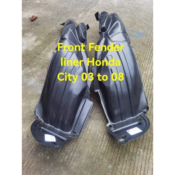 Front Fender liner Honda City IDSI 2003 to 2008 per side Shopee