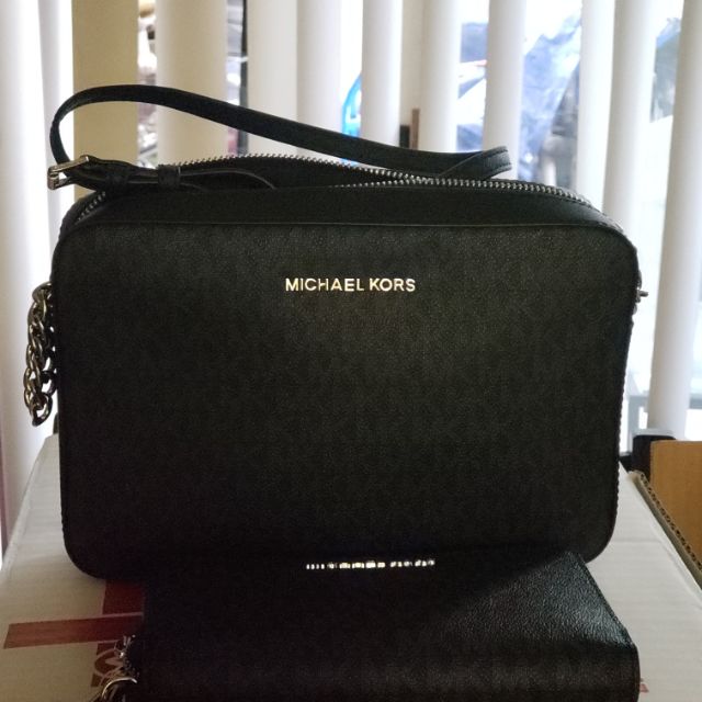 mk black sling bag