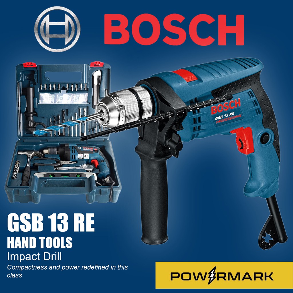 BOSCH GSB 13 RE Professional Impact Drill with Hand Tools and .