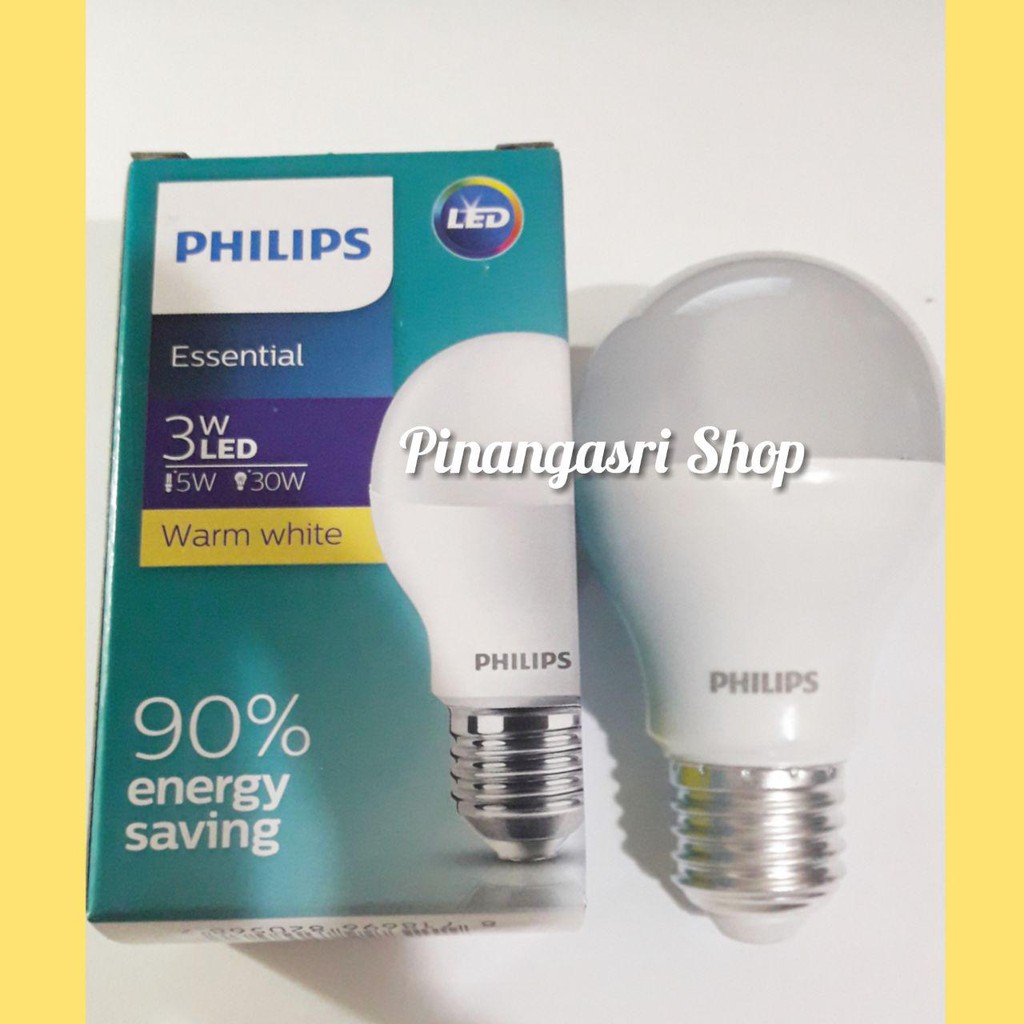 Philips 3w 3w Philips Led Lights Yellow Bulb Warm White 3 5 Watt 3watt Bulb Warranty Shopee Philippines