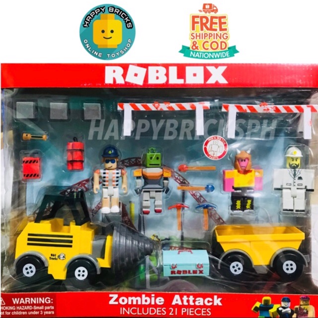 Roblox Toy Zombie Attack Set - roblox zombie attack 21 piece playset toy w exclusive item