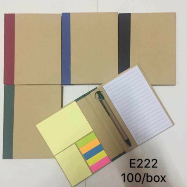 Notebook with sticky note & Pen | Shopee Philippines