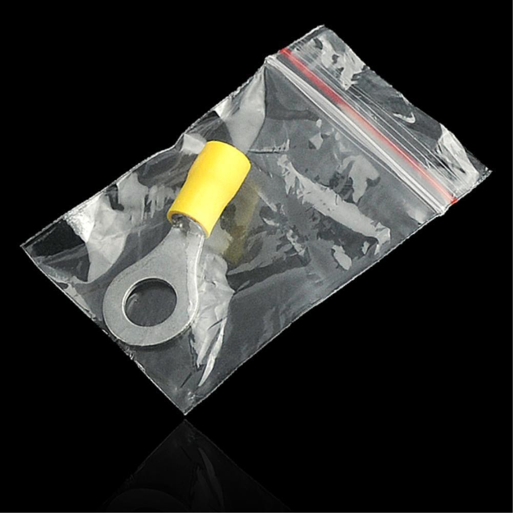 100x 4 x 6cm Plastic Clear Zip Zipper Ziplock Reclosable Storage Bags PVC Array