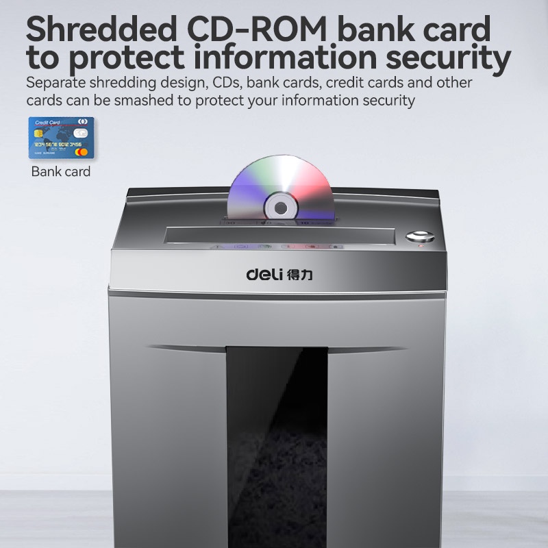 Deli Paper Shredder Machine 30L Automatic Paper Cutting Machine ...