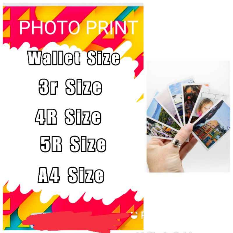 PHOTOPRINT wallet size to A4 size Shopee Philippines
