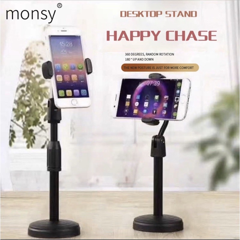 Y3 Adjustable Cellphone Holder Desktop Phone Stand Telescopic Angle