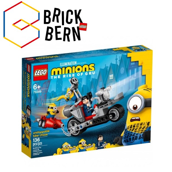 lego minions unstoppable bike chase