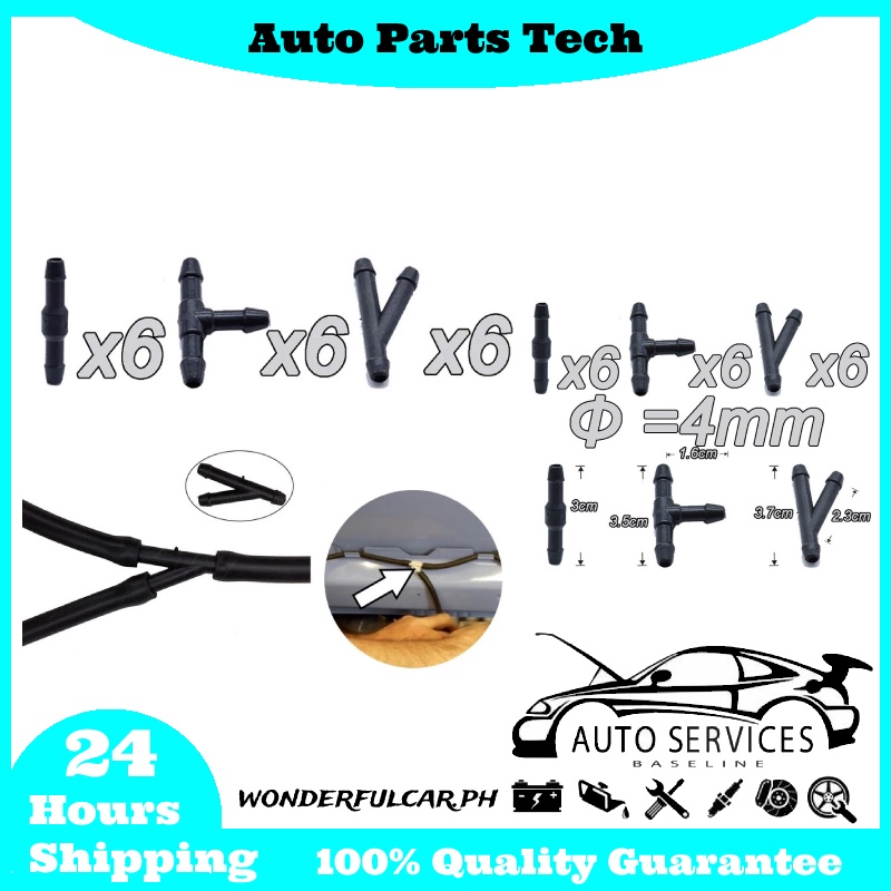 Splitter Fittings T/Y/I Type Washer Hose Connector Water Tube