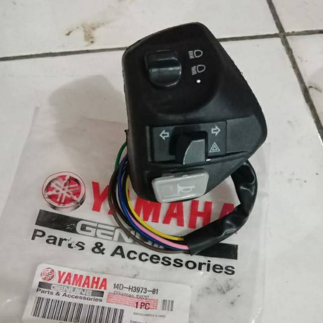 Yamaha Left Hazard Switch Assy 14DH397301 for Mio Series/New Jupiter
