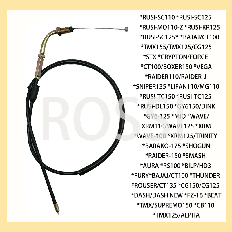 THROTTLE CABLE Motorcycle accessories Wholesale Price A Variety Of Models Optional Shopee
