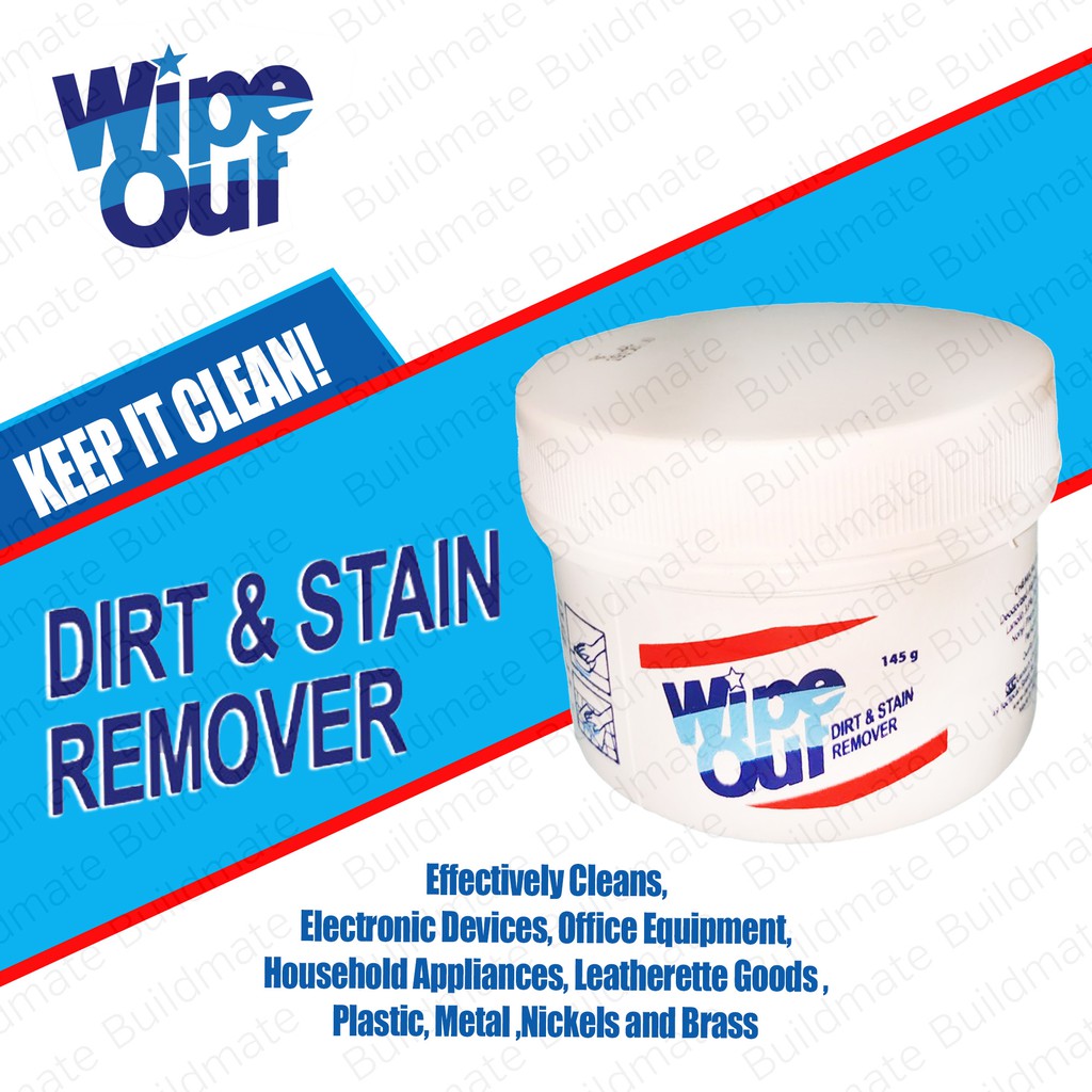 WIPE OUT Dirt and Stain Remover in Plastic Can 145g •BUILDMATE ...