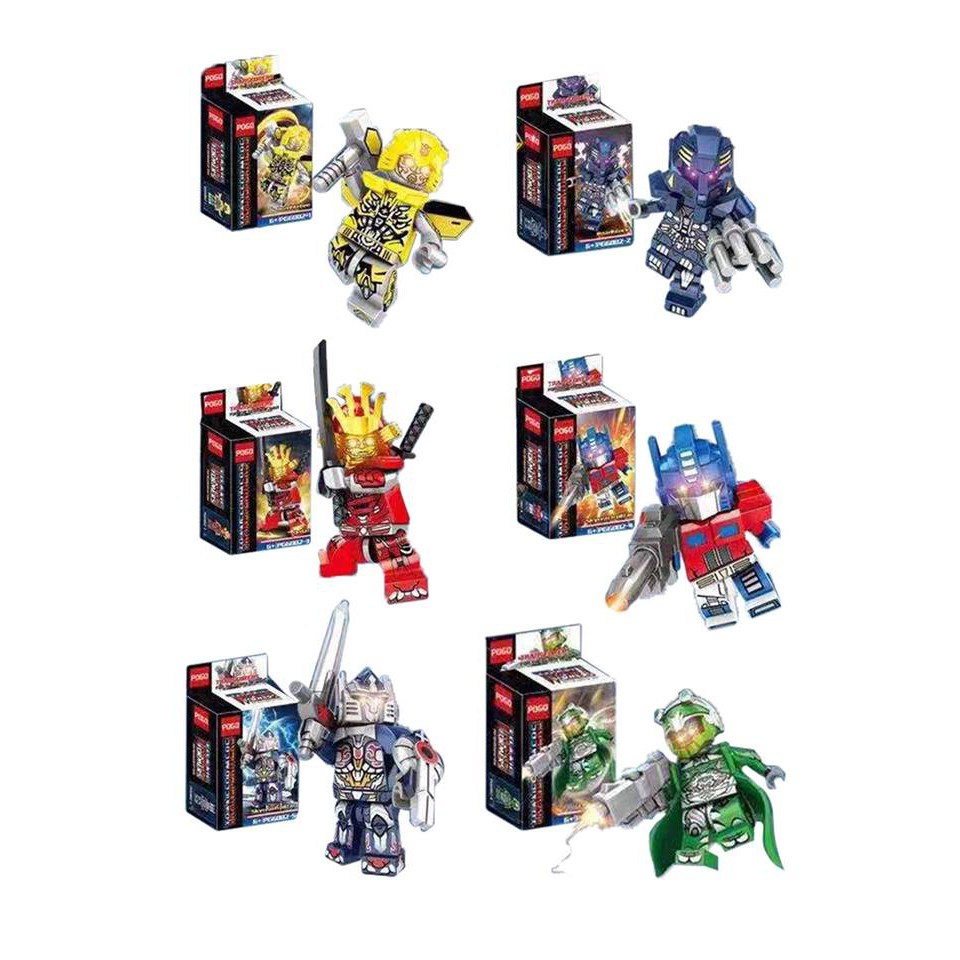 Transformers Blocks Mini Figure 8 in 1 pack no.6002 Shopee Philippines
