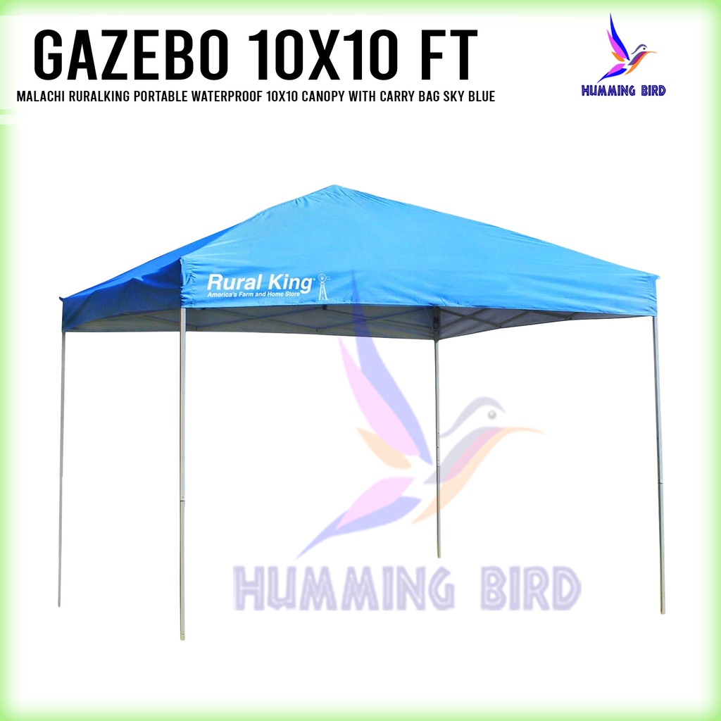 Hummingbird Rural King Gazebo Portable Waterproof 10x10 Canopy Tent
