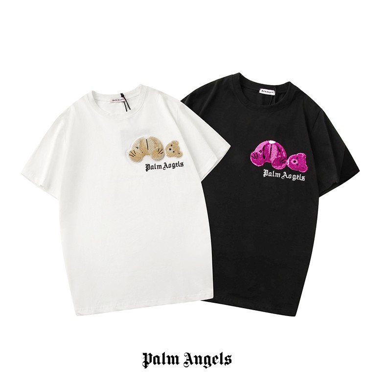 palm angels t shirt pink bear