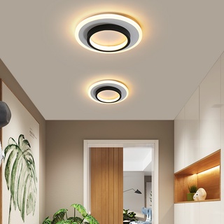 Corridor lights modern simple personalized entrance hall lights black and white balcony cloakroom ceiling lights #1