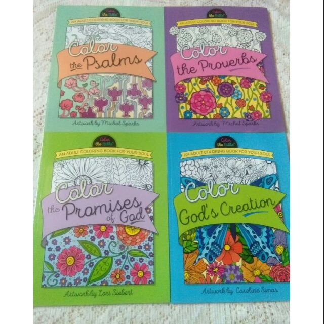Download Adult Coloring Book For Your Soul Color The Bible Shopee Philippines