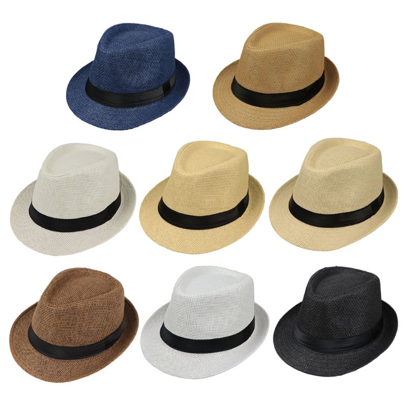 kids straw fedora hat