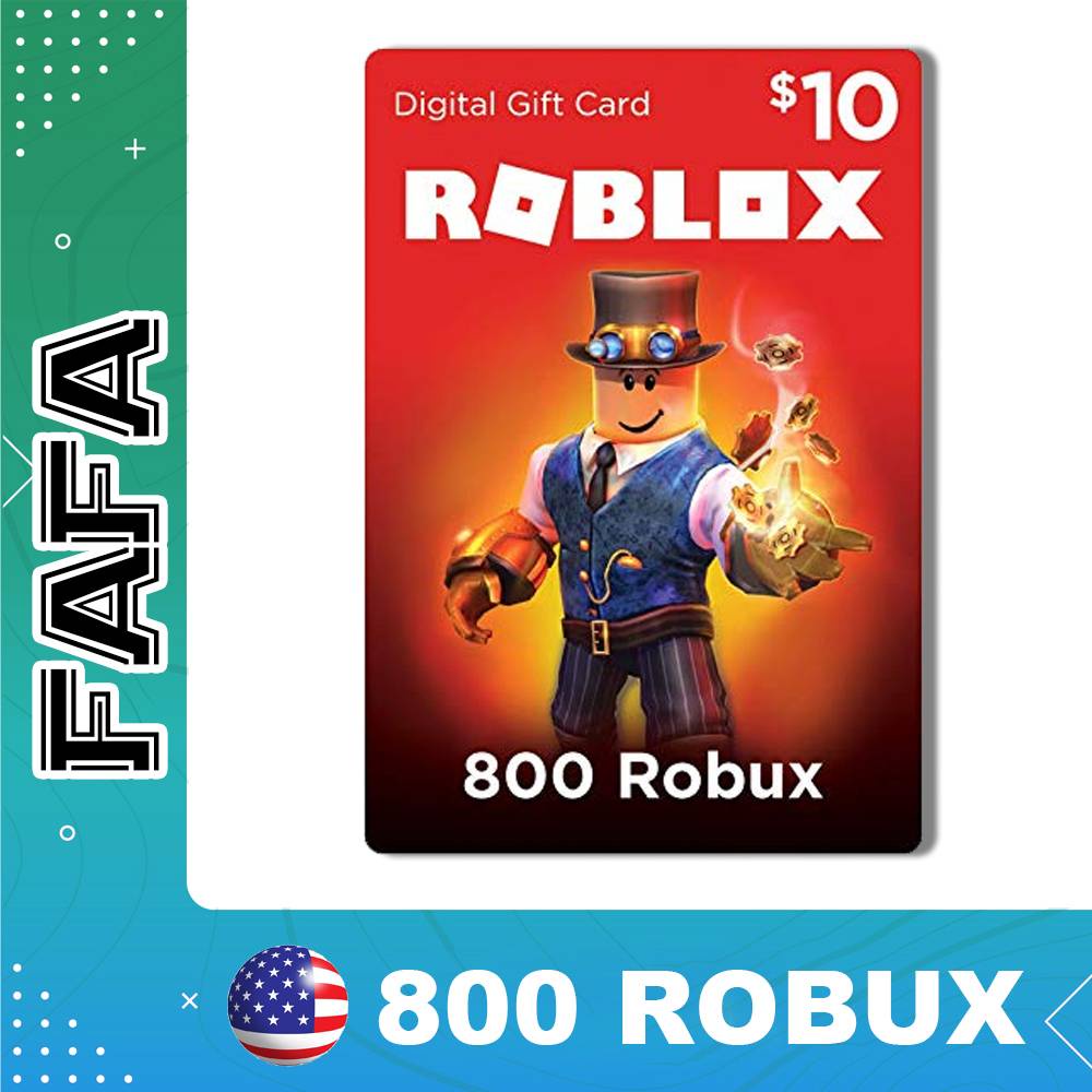 Robux Roblox Usd 10 10 Gift Card 800 Points Shopee Philippines - 800 robux gift card