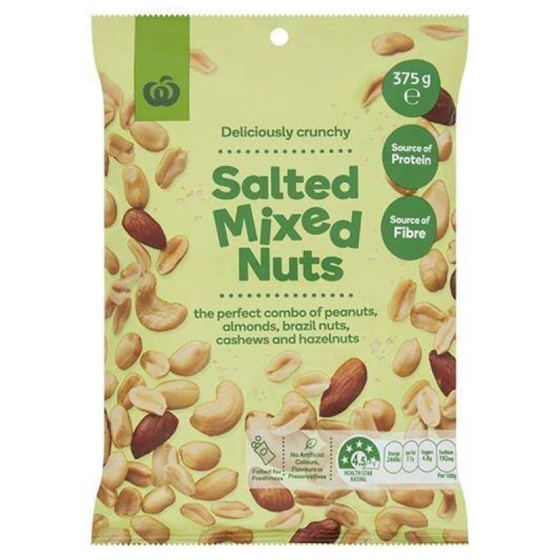 Woolworths Salted Mixed Nuts 375g | Shopee Philippines