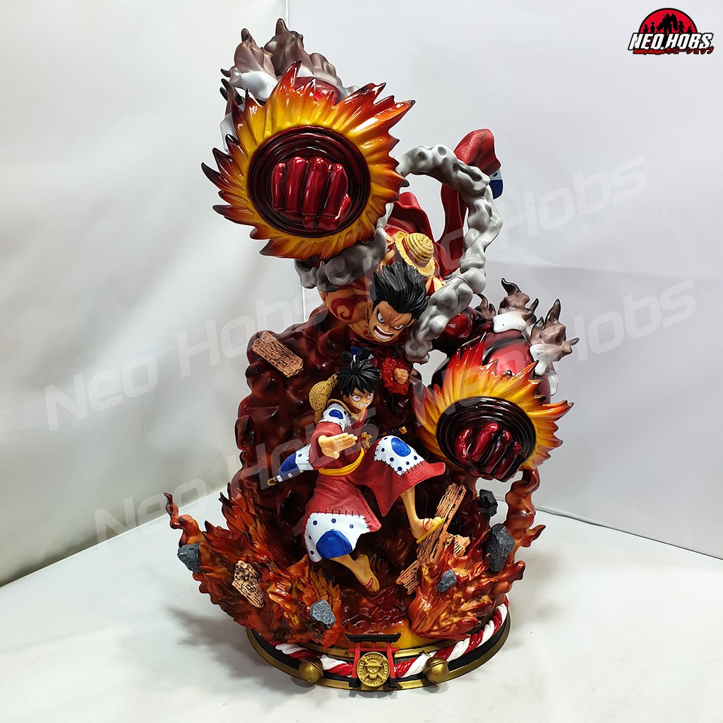 GK US KO One Piece Luffy Gear 4th Wano Gattling Punch Statue | Shopee ...