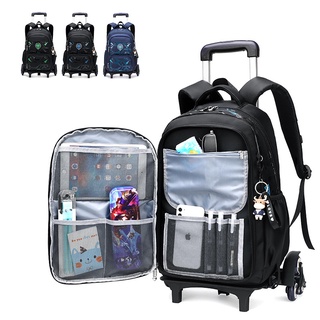 2022 luggage school bag 6 wheels students school bag can climb stairs Casual suitcase 6-13 years Children travel backpack