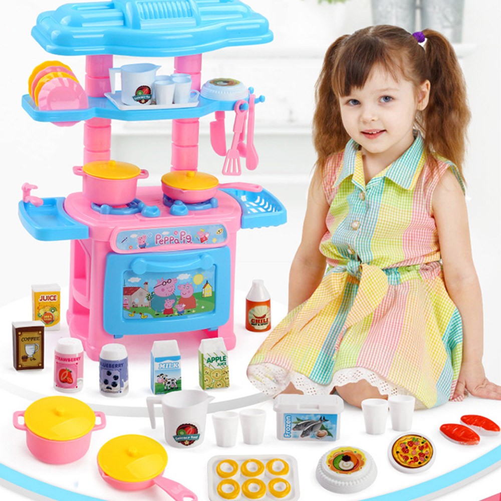 Mini Kitchen Toy Play Set Playset Tableware Pretend Toy Girl